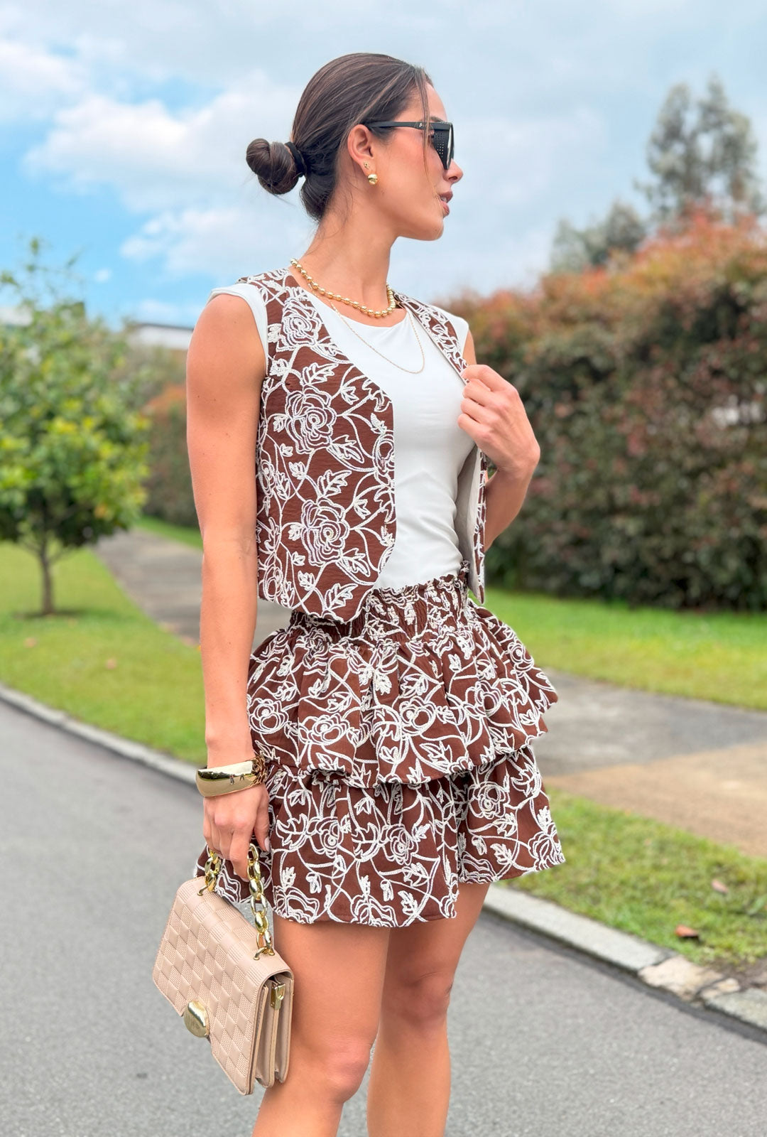 Falda Chocolate Bloom