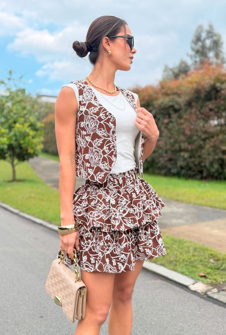 Falda Chocolate Bloom