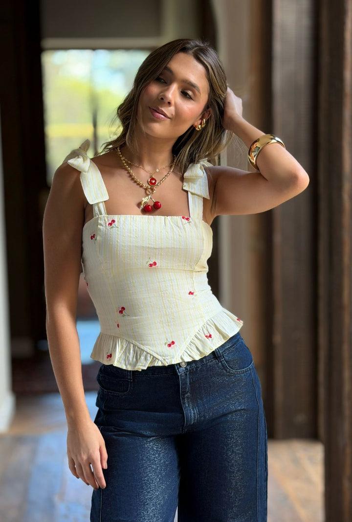 Corset Cherry Amarillo