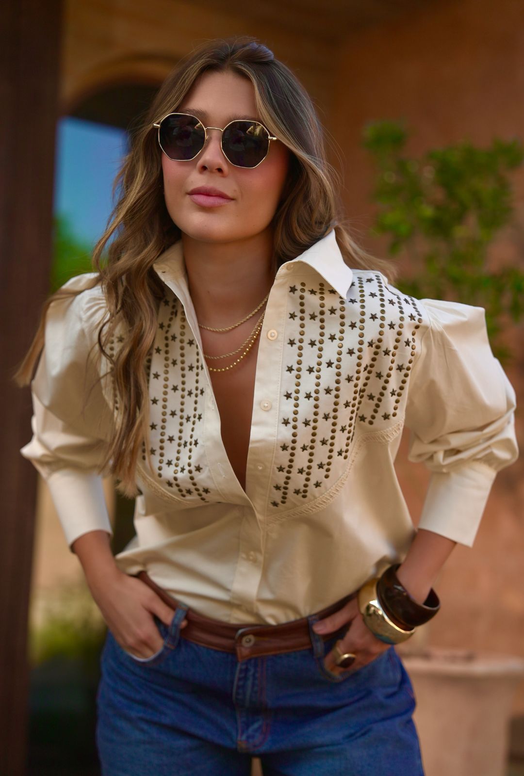 Camisa Estrella Camel