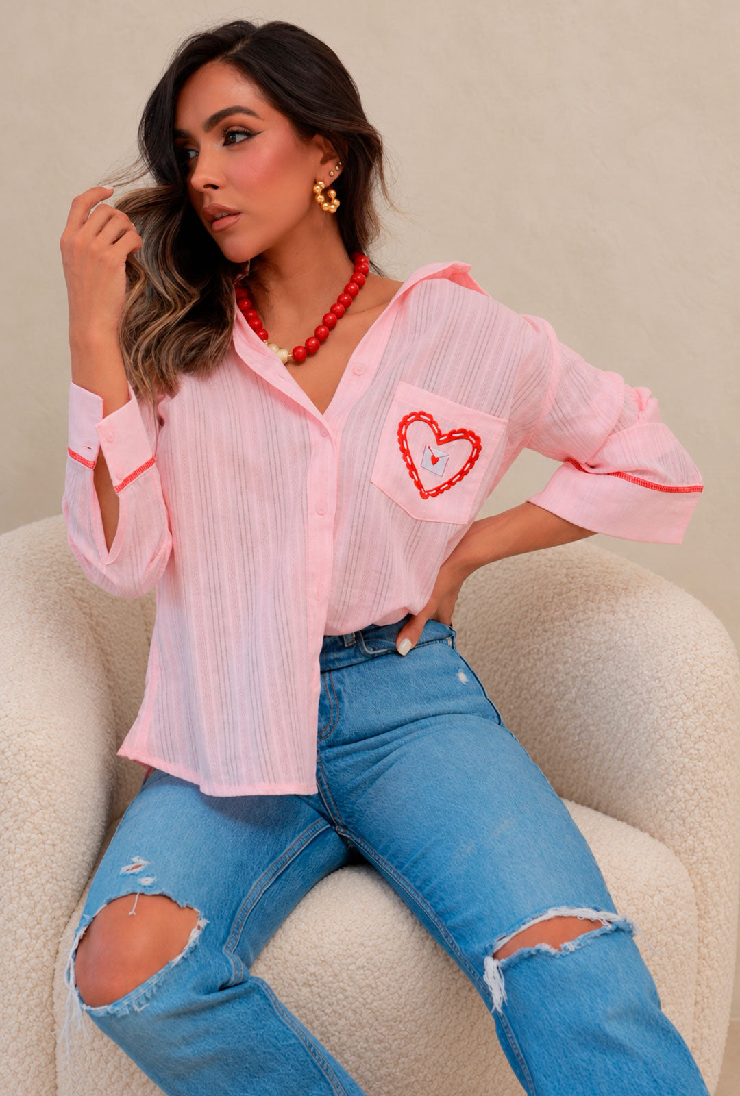 Camisa Antonia Rosa