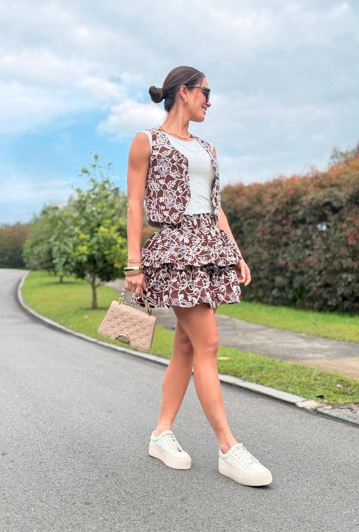Falda Chocolate Bloom