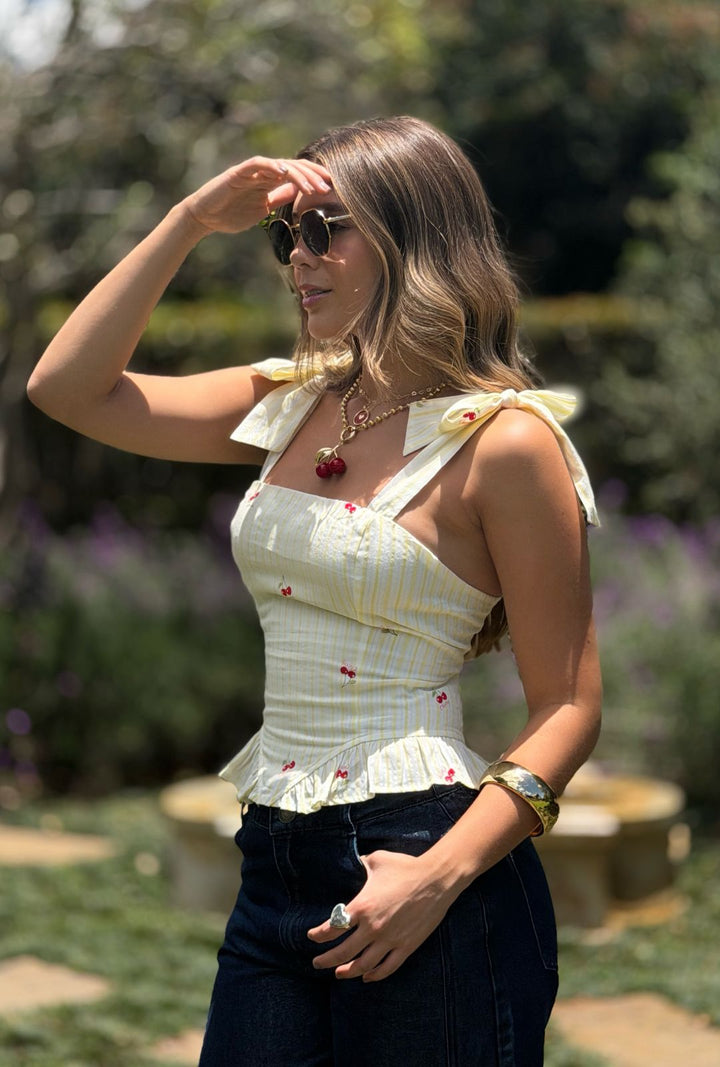 Corset Cherry Amarillo