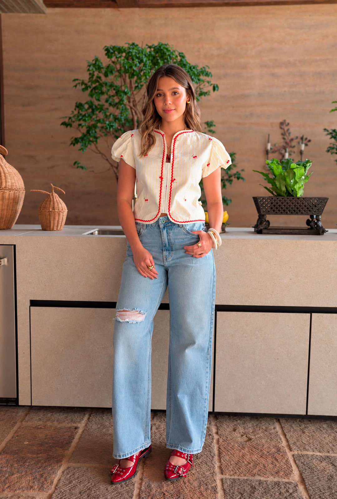 Blusa Cerise Amarilla