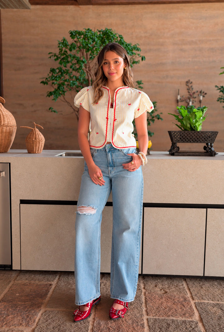 Blusa Cerise Amarilla