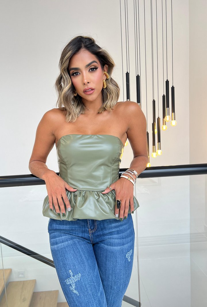 Corset Luciana - Verde Oliva