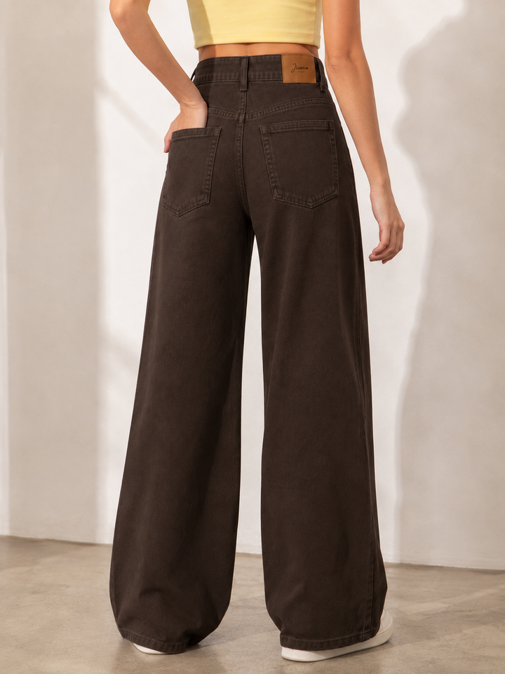 Jean Wide Leg Chocolate