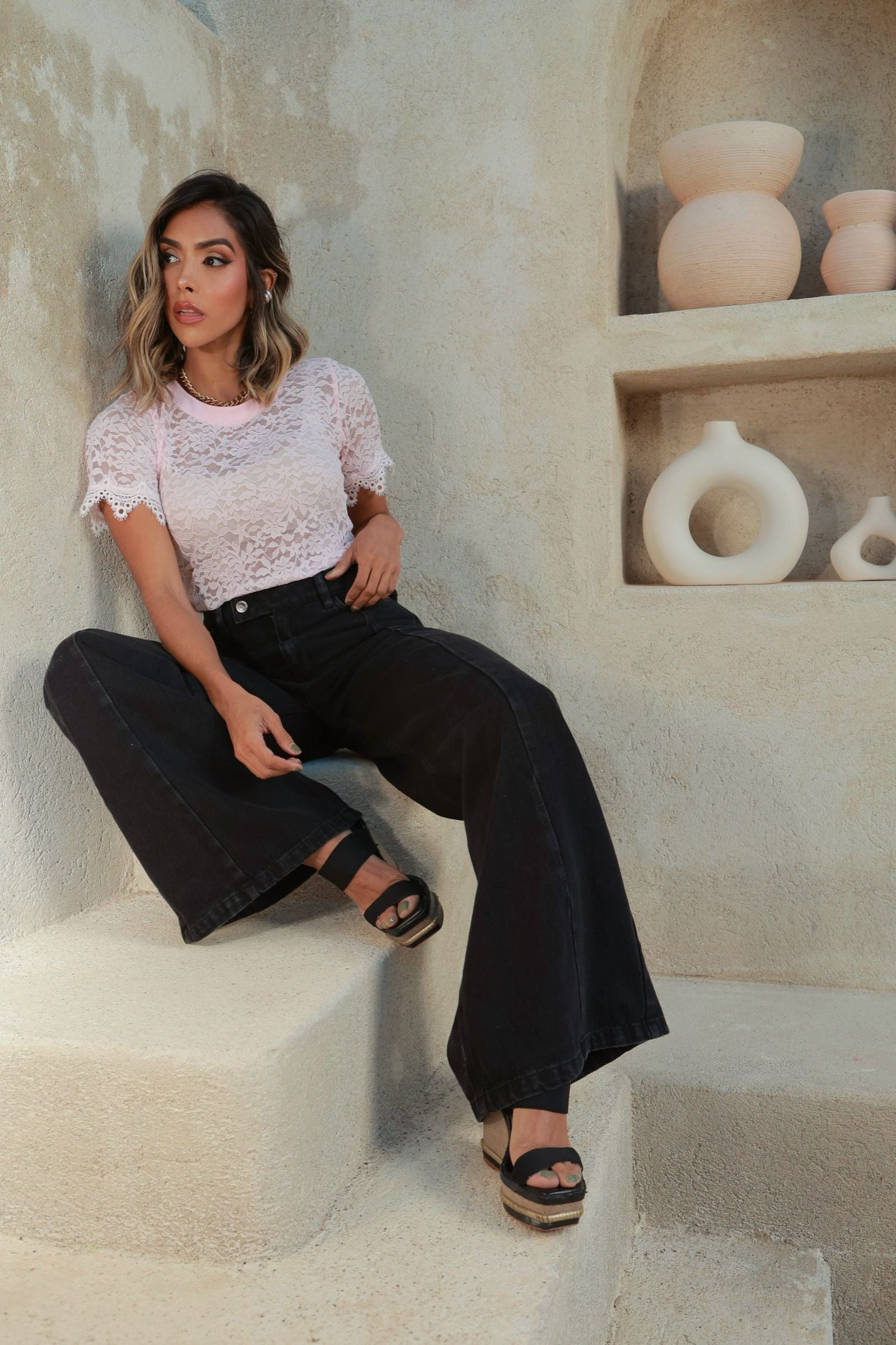 Blusa Azura Rosa