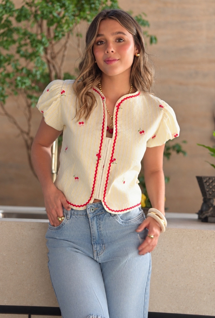 Blusa Cerise Amarilla