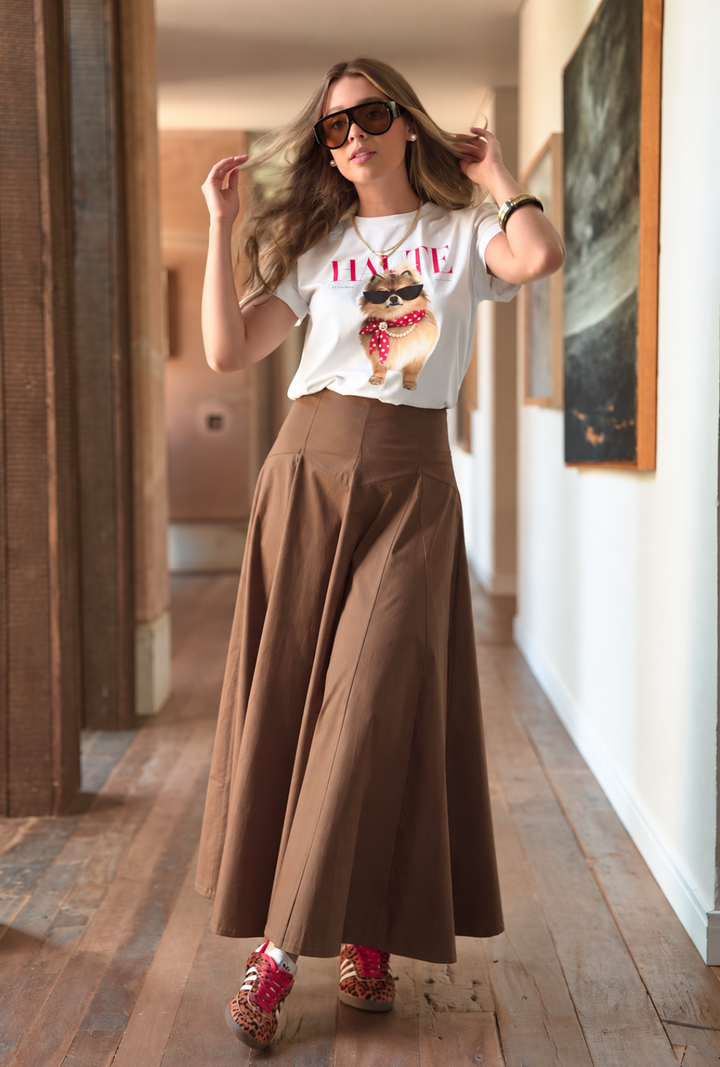 Falda Katia Chocolate