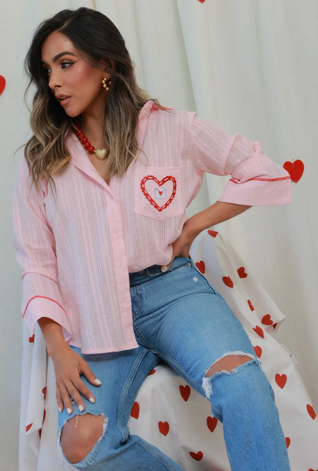 Camisa Antonia Rosa