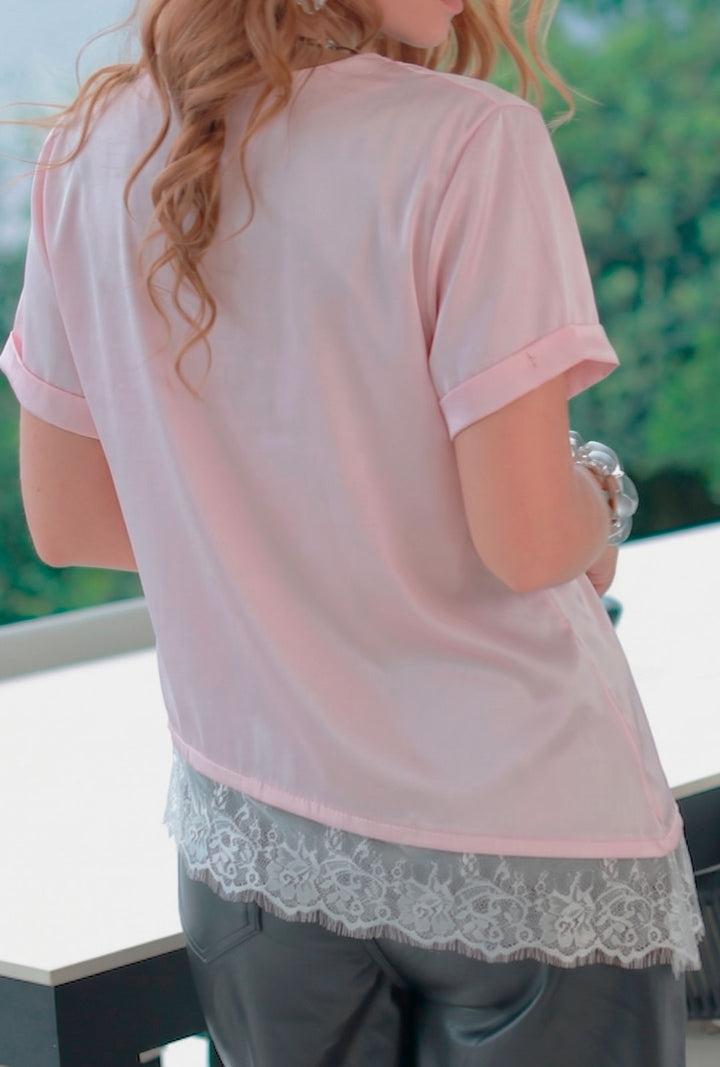 Camiseta Mónaco Rosa