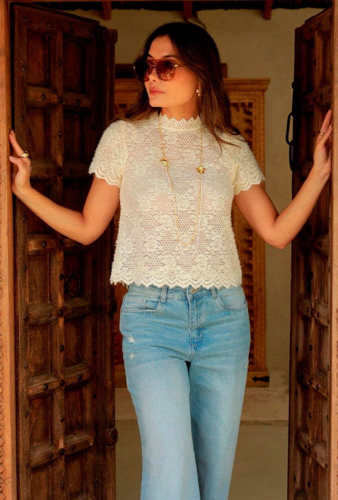 Blusa Paula Beige