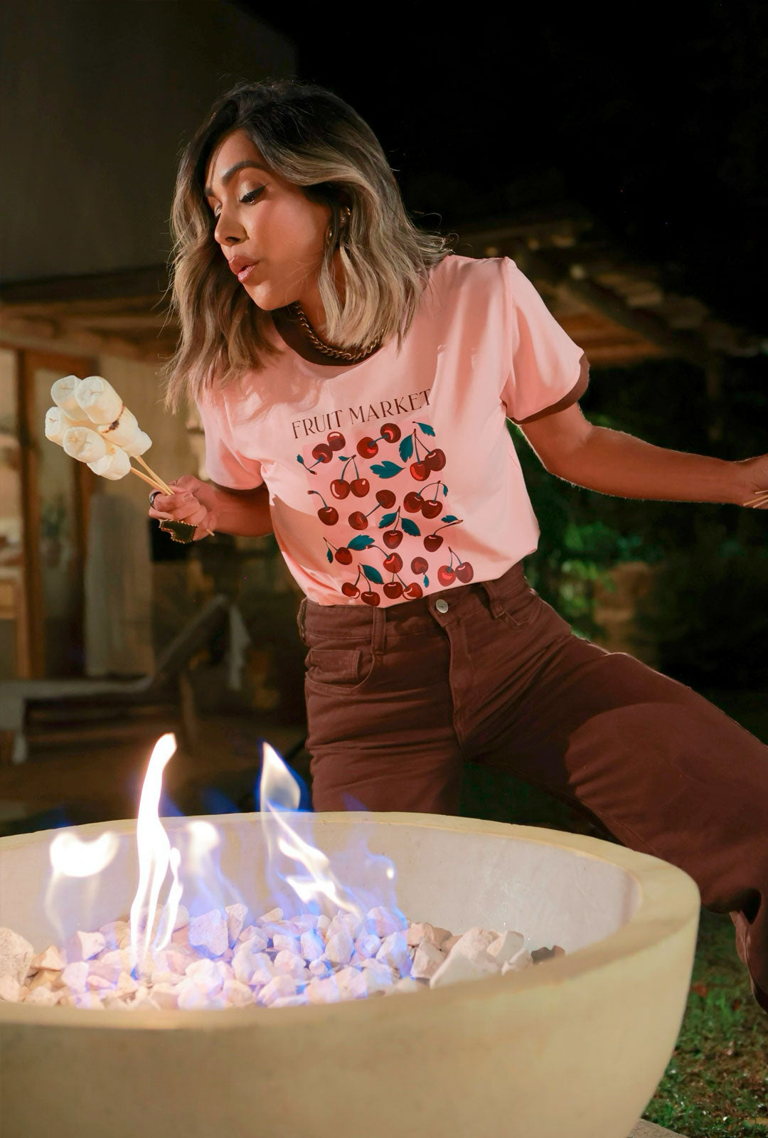 Camiseta Fruité Market Rosa