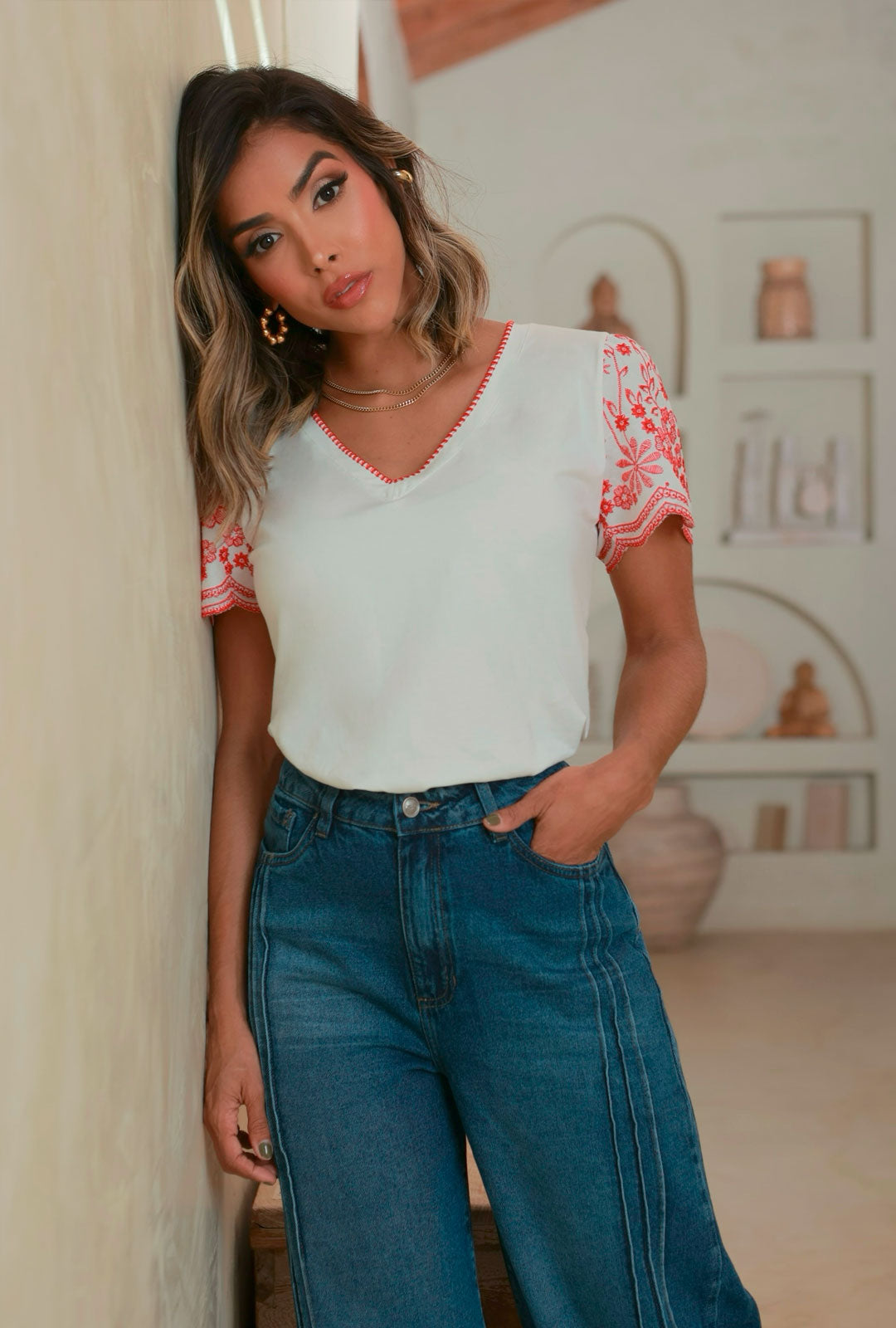 Blusa Julia Roja