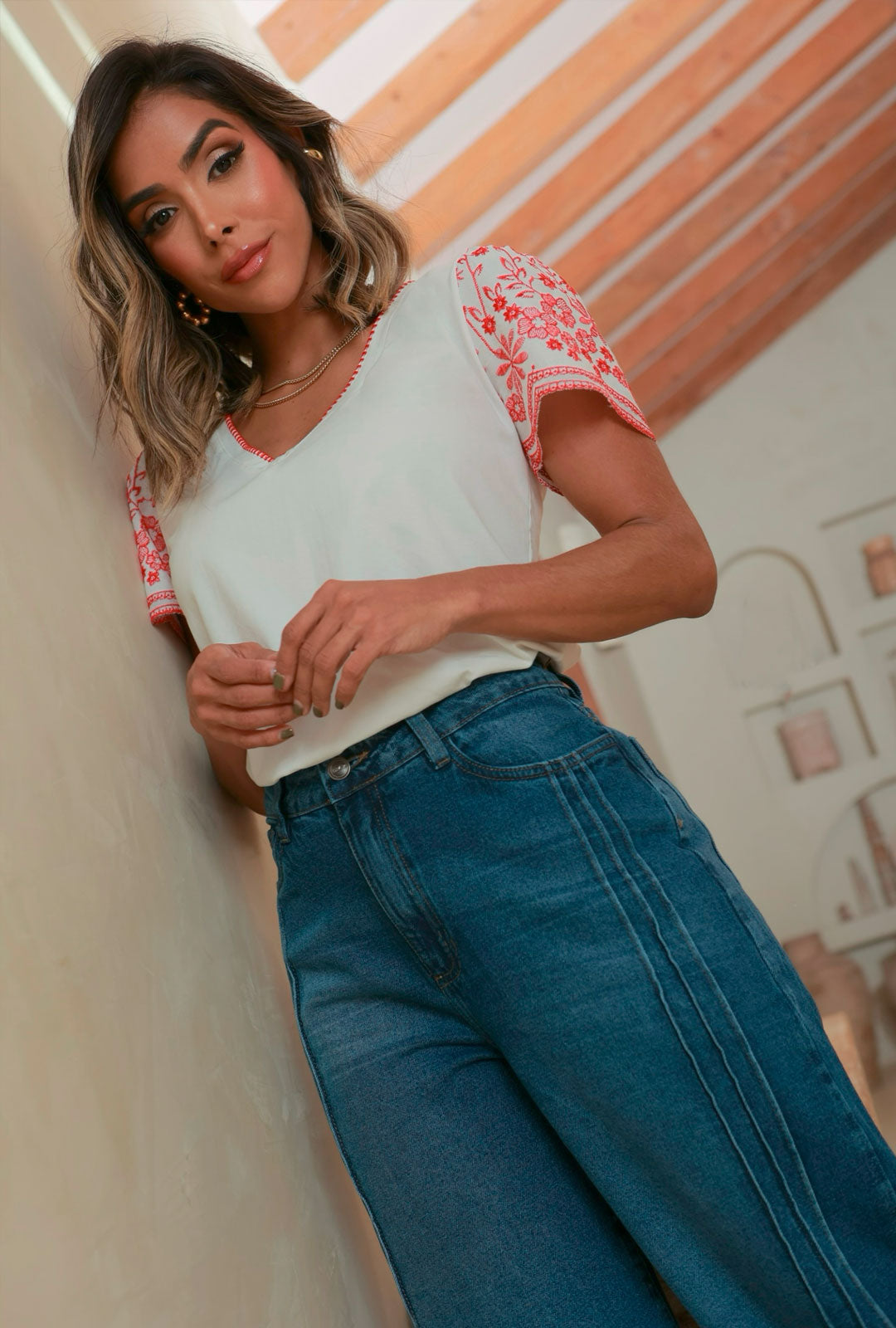 Blusa Julia Roja