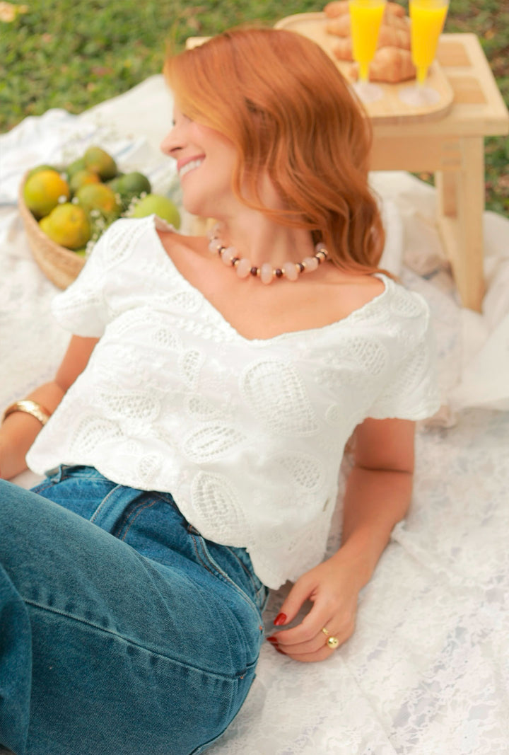 Blusa Rochi Blanca