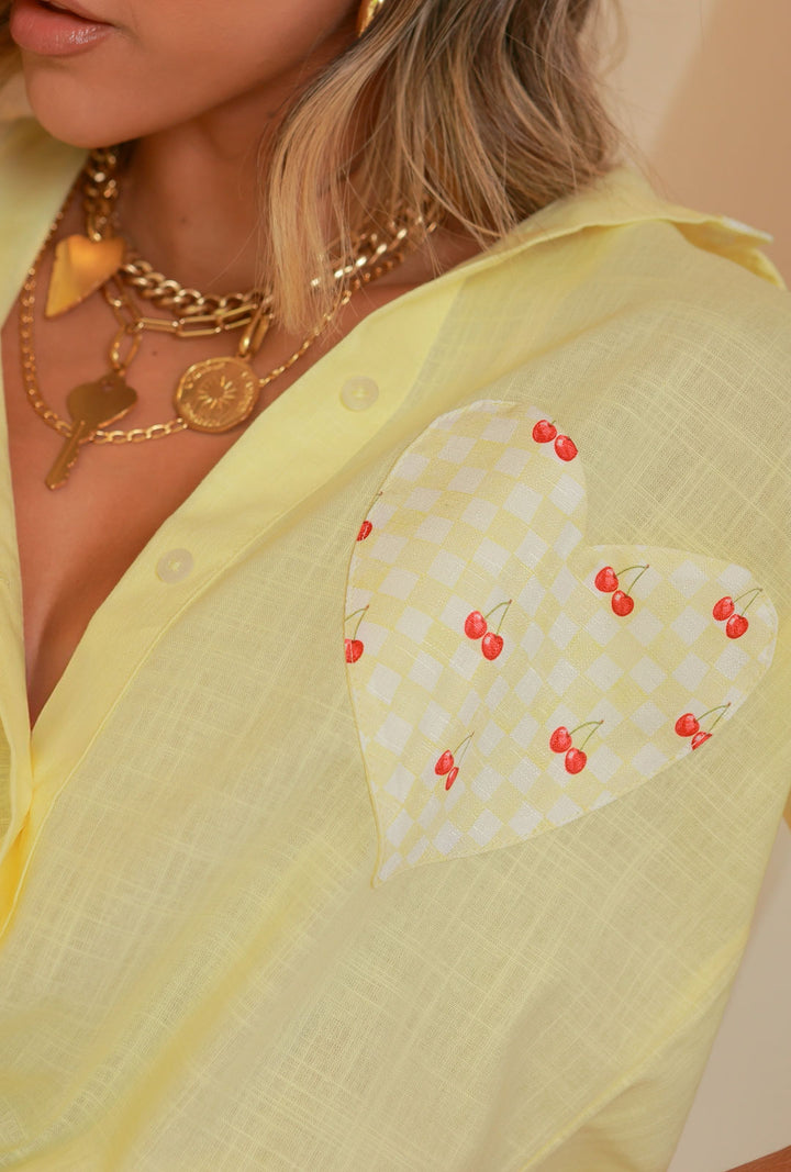 Camisa Eulalia Amarilla