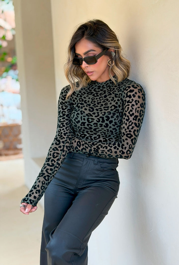 Body Animal Print Verde