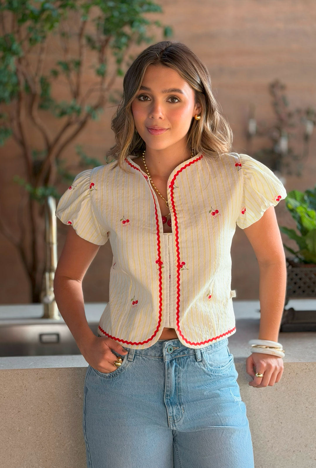 Blusa Cerise Amarilla
