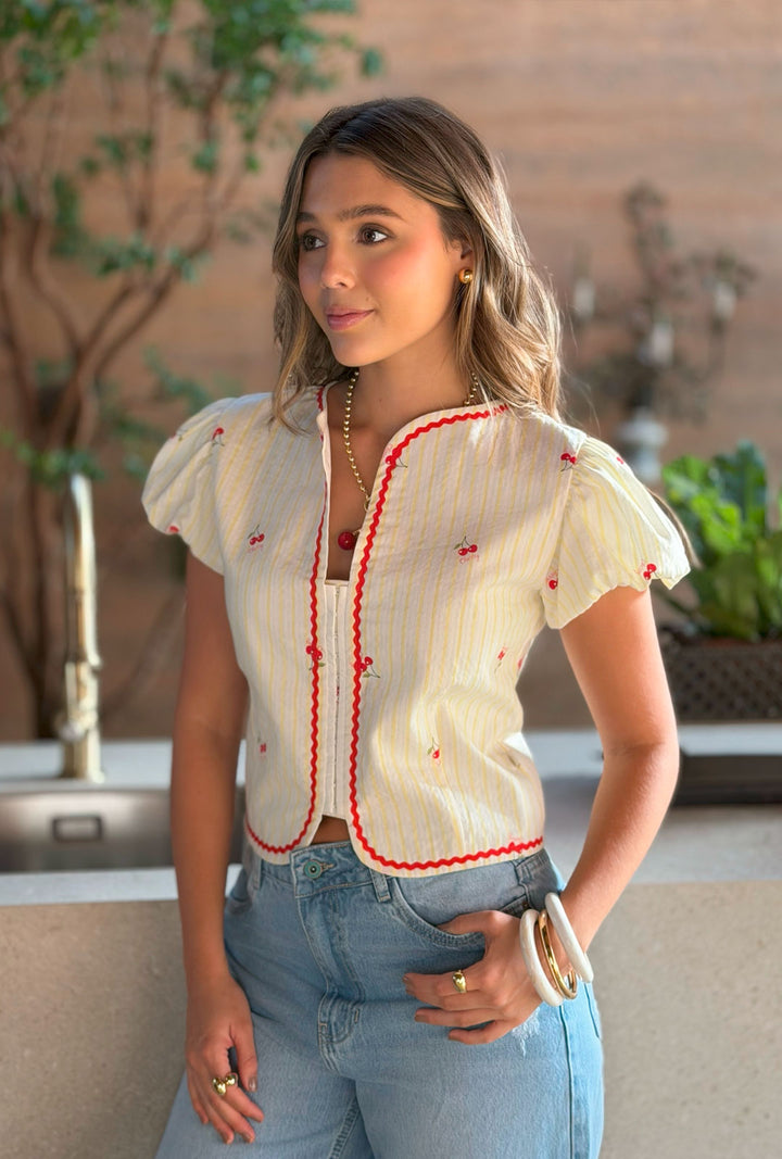 Blusa Cerise Amarilla