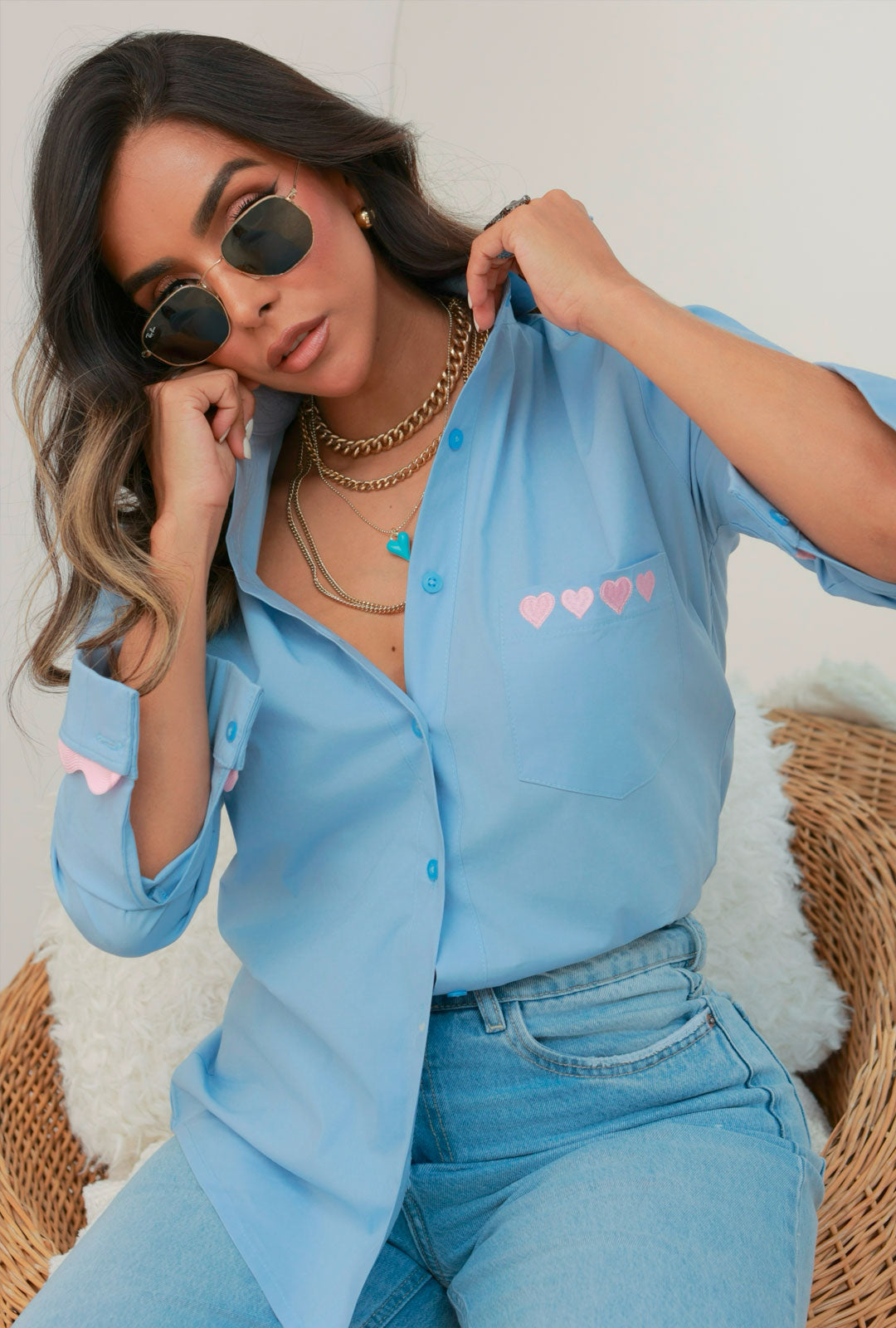 Camisa Bluebell Azul