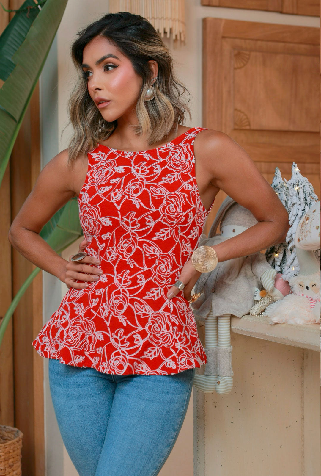 Blusa Scarlet Roja
