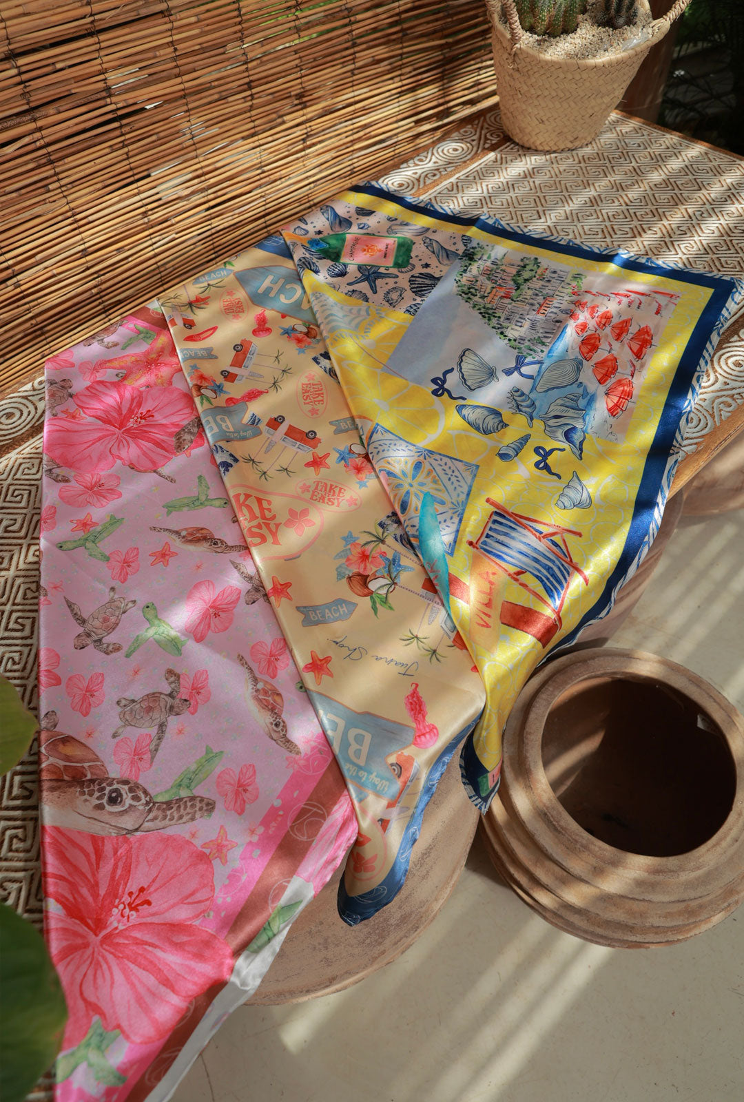 Pañoleta Ocean Turtle Rosa