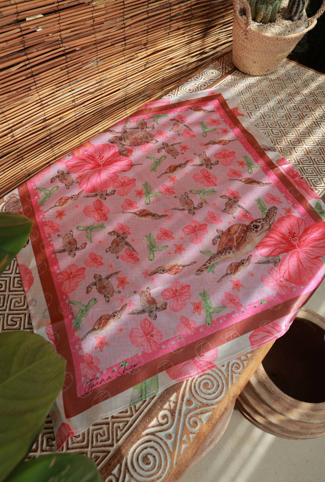 Pañoleta Ocean Turtle Rosa