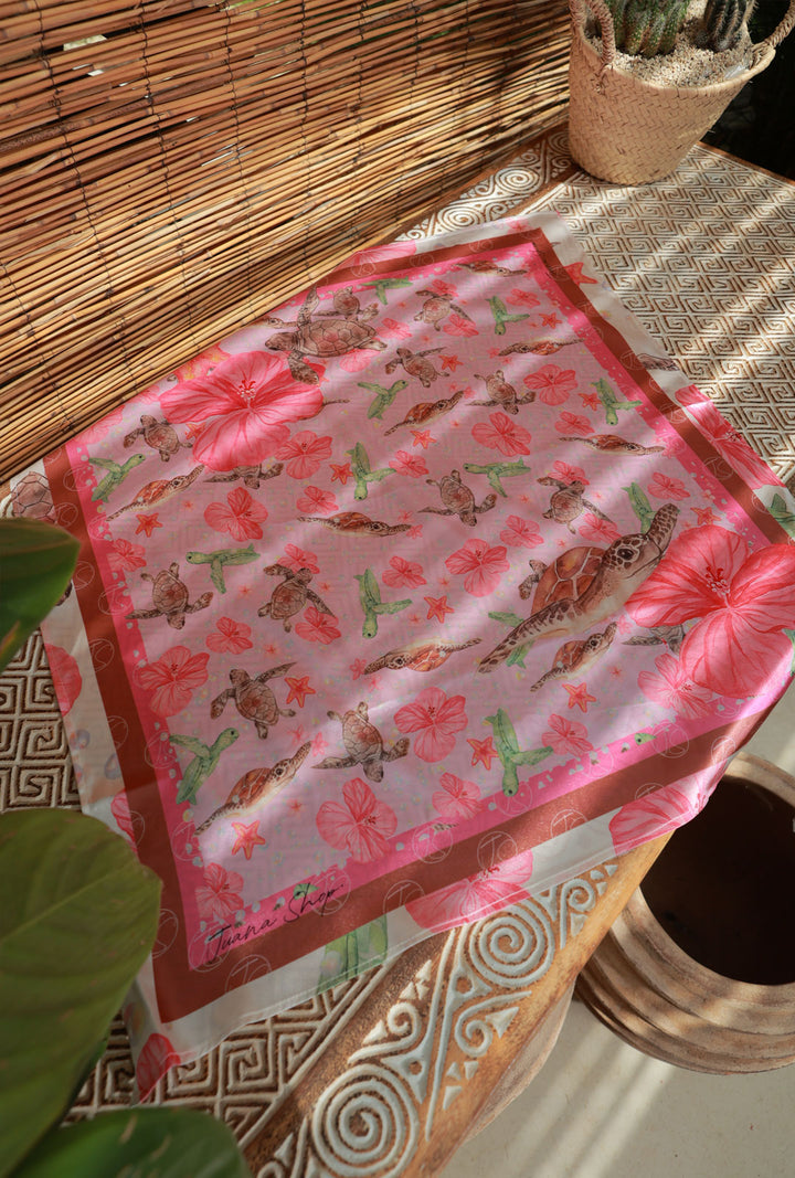 Pañoleta Ocean Turtle Rosa