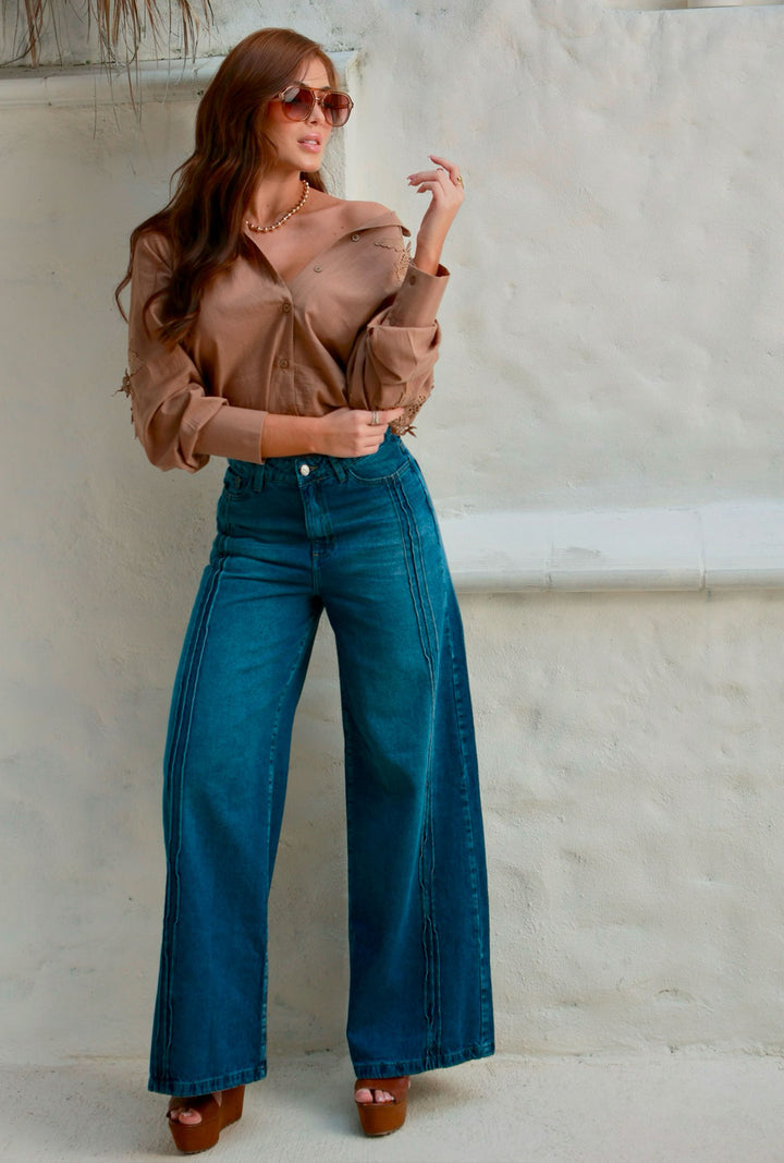 Camisa Aitana Mocha Mousse