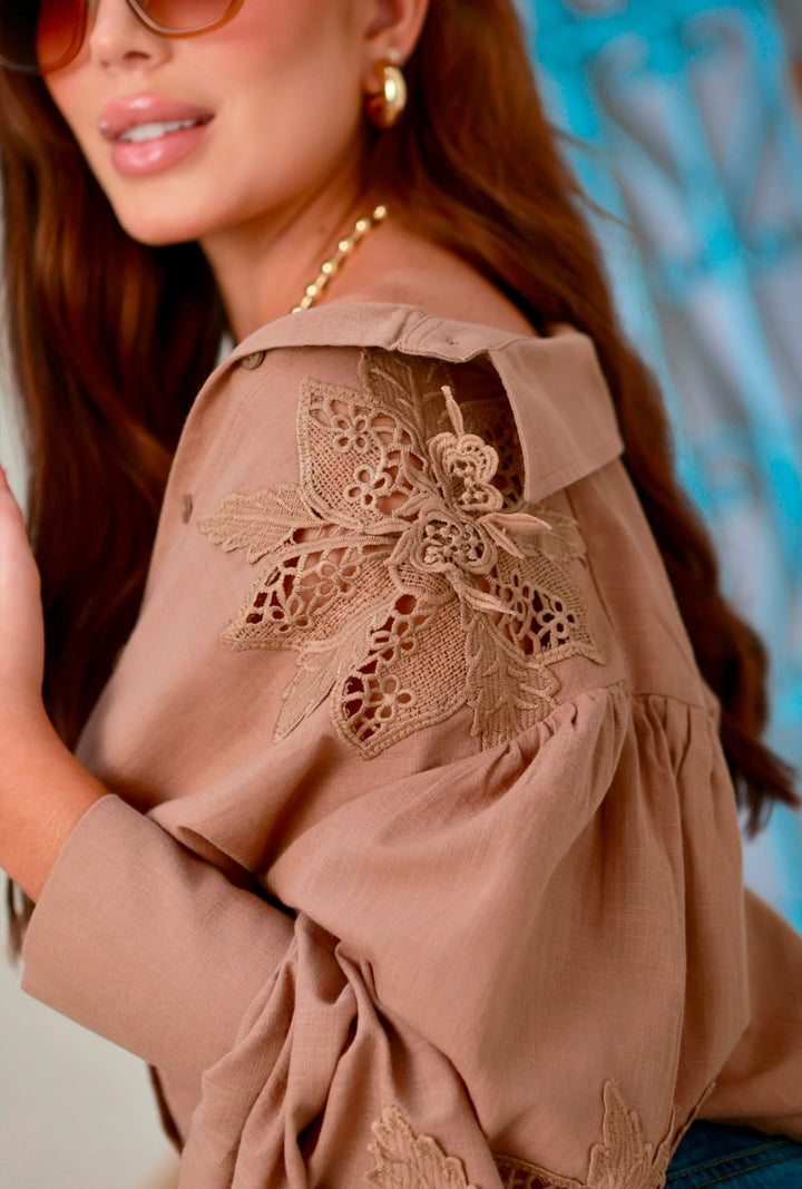 Camisa Aitana Mocha Mousse