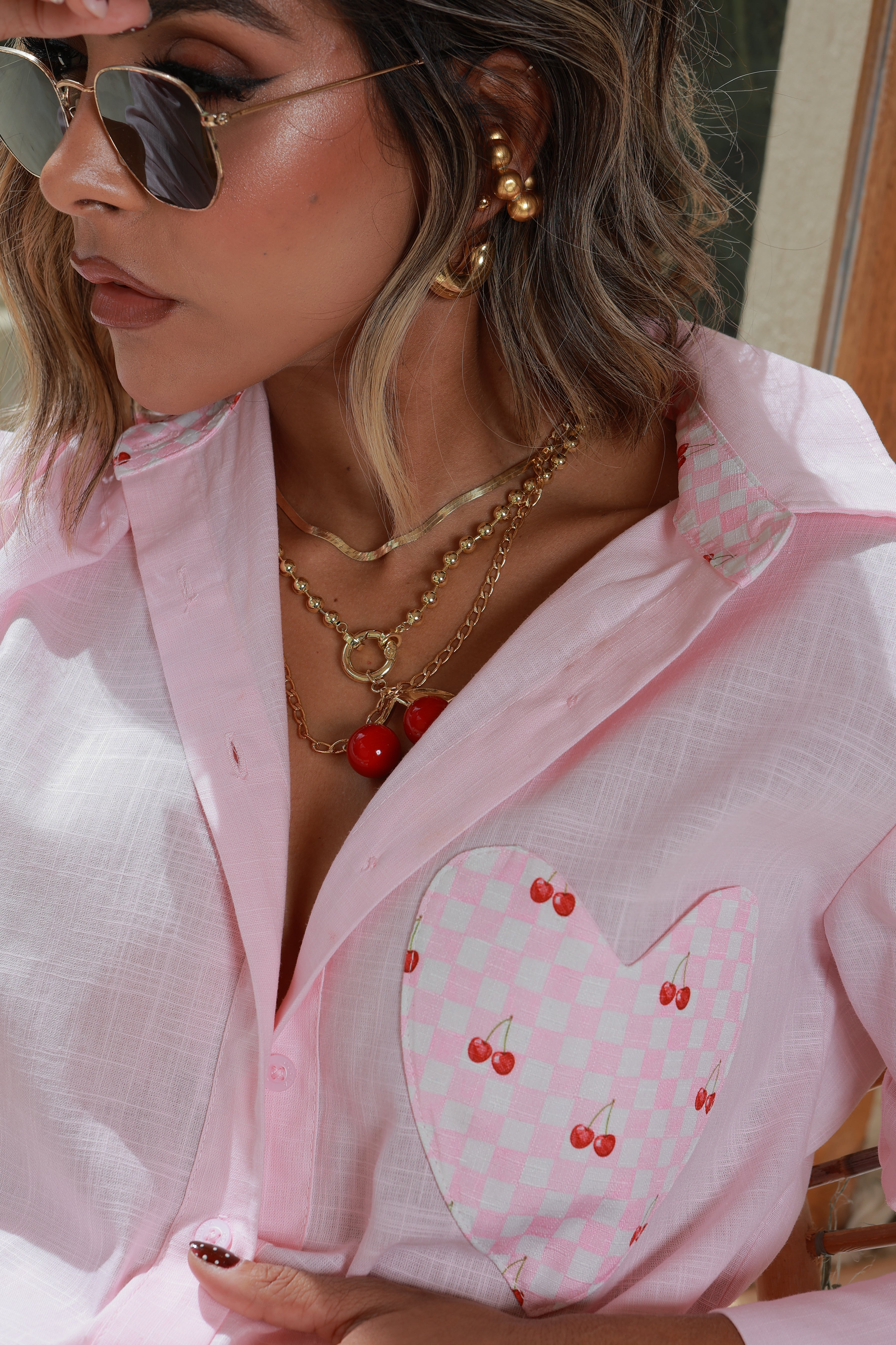 Camisa Eulalia Rosa