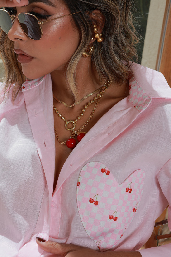 Camisa Eulalia Rosa