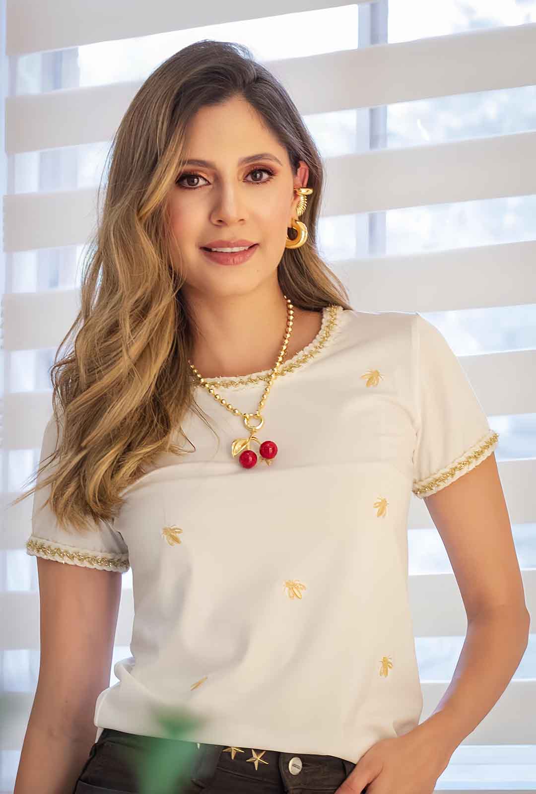 Blusa Mily - Beige