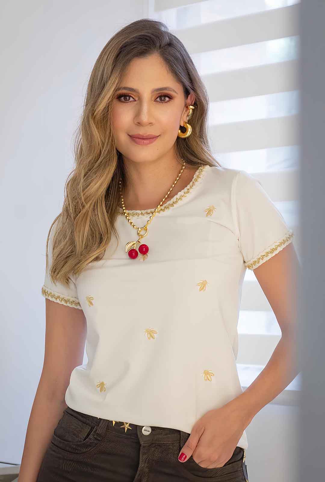 Blusa Mily - Beige