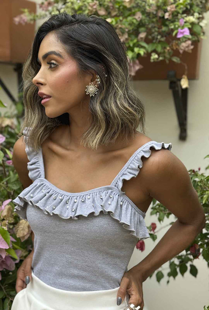 Blusa Ailani - Gris