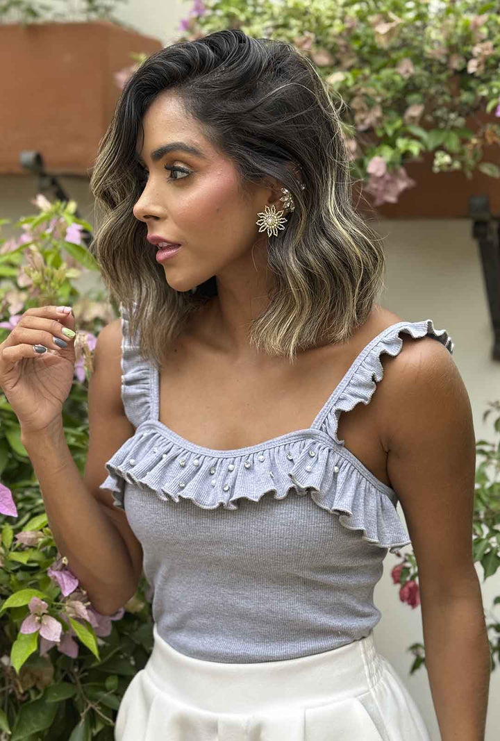 Blusa Ailani - Gris
