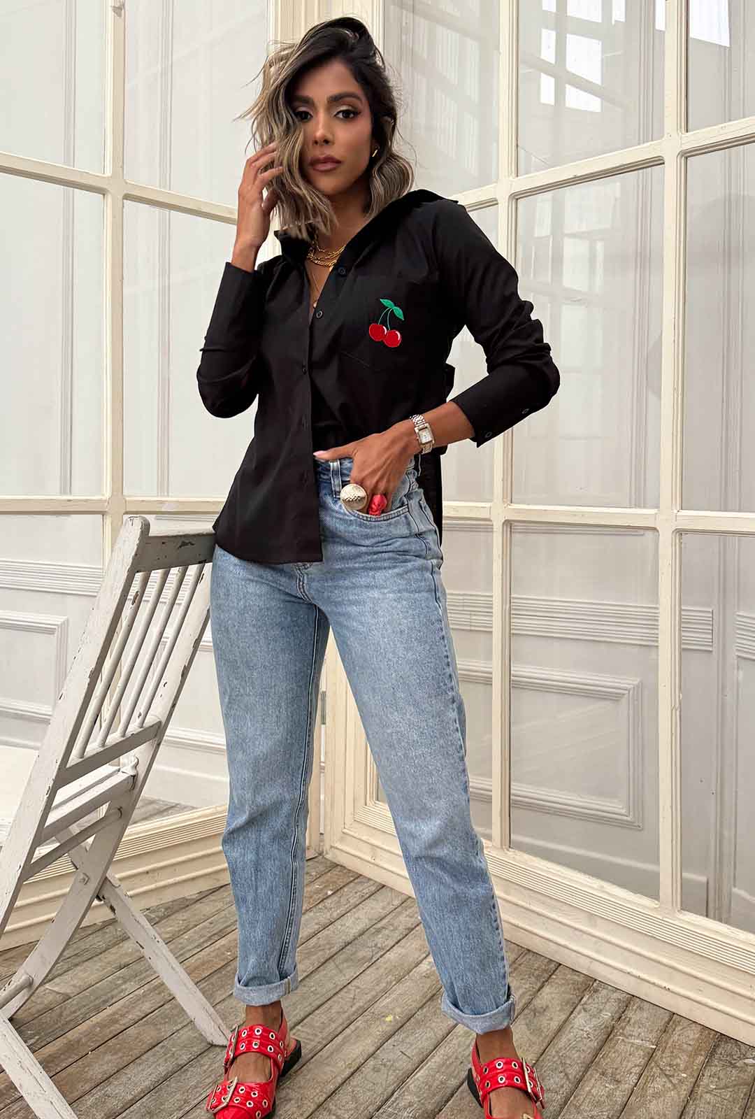 Camisa Judy - Negra