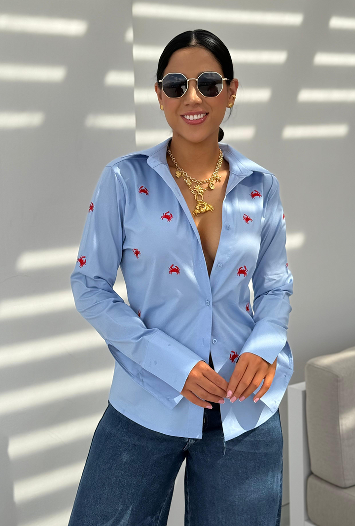 Camisa Crab - Azul