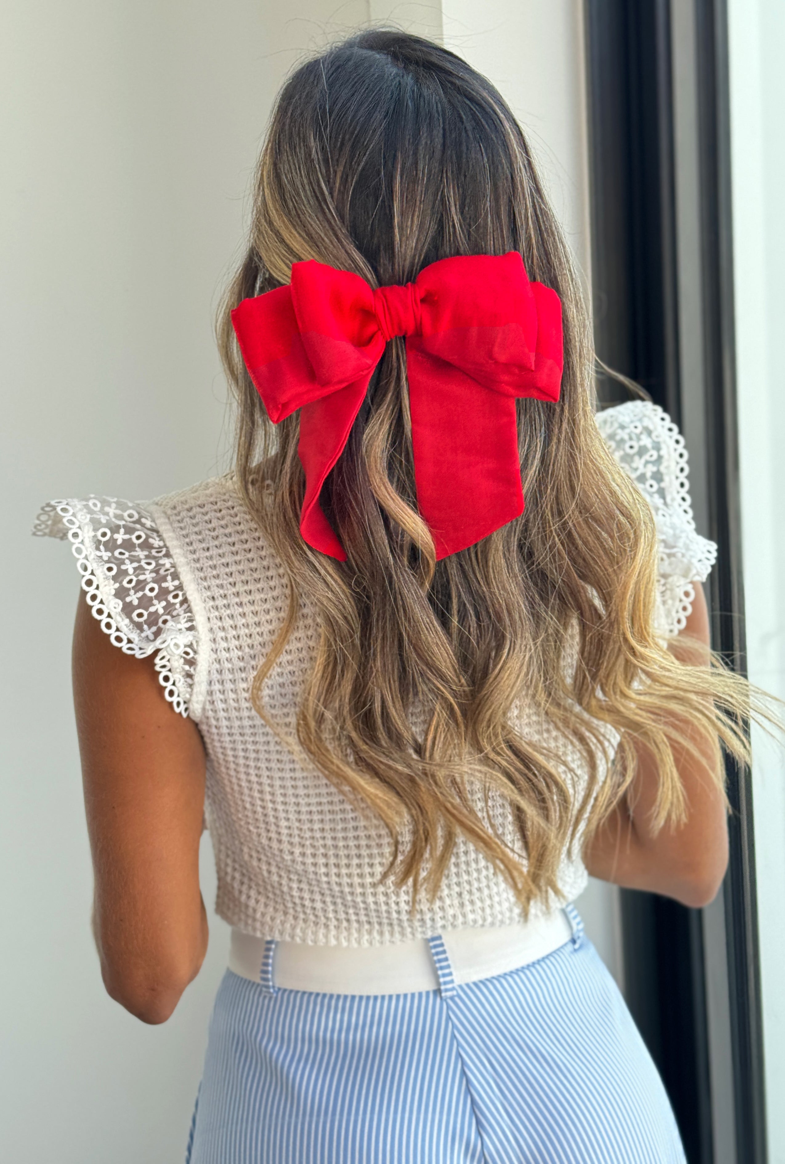 Moño Pinza Coquette - Rojo