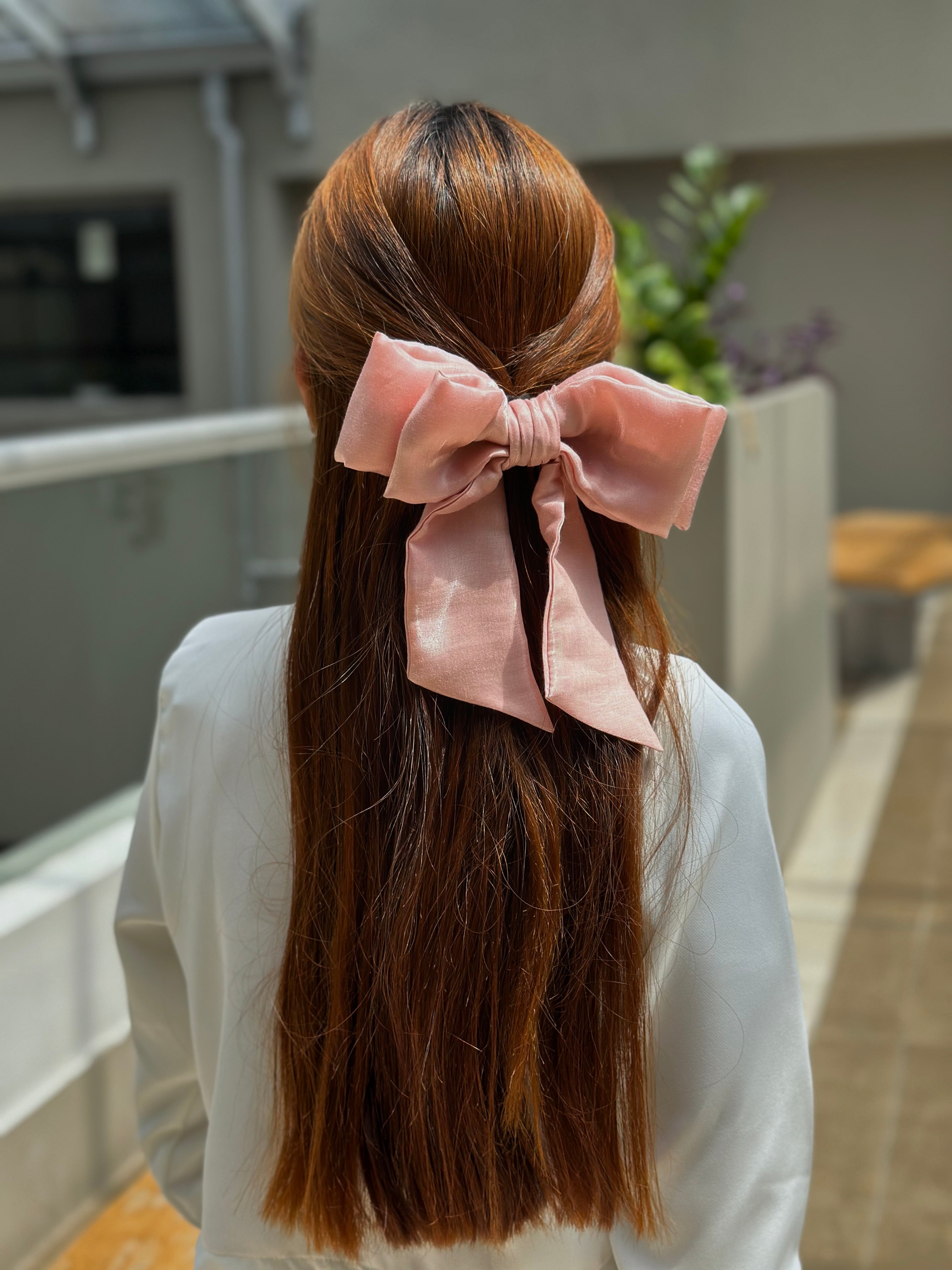 Moño Pinza Coquette - Rosado