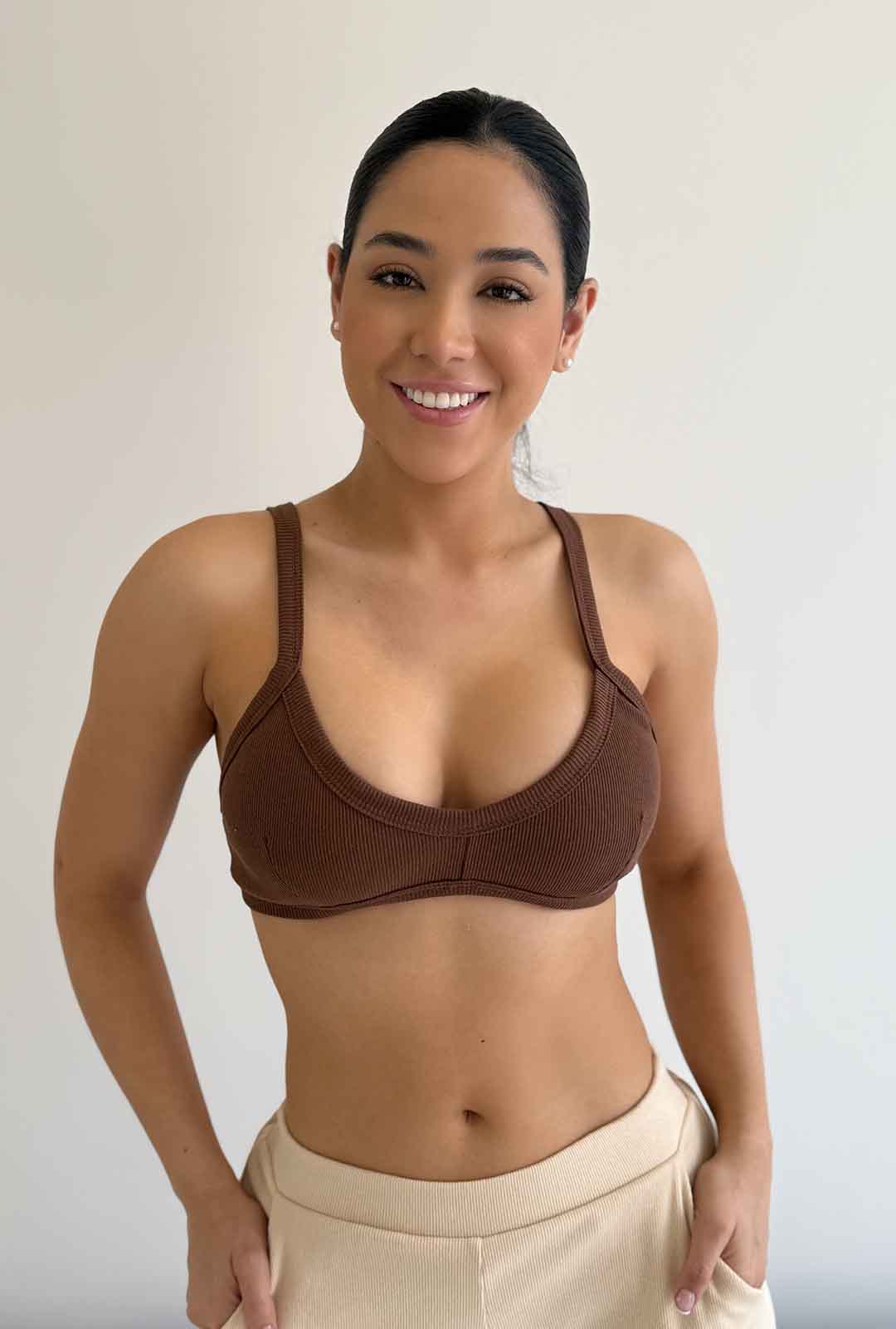 Top Liah - Mocha Mousse