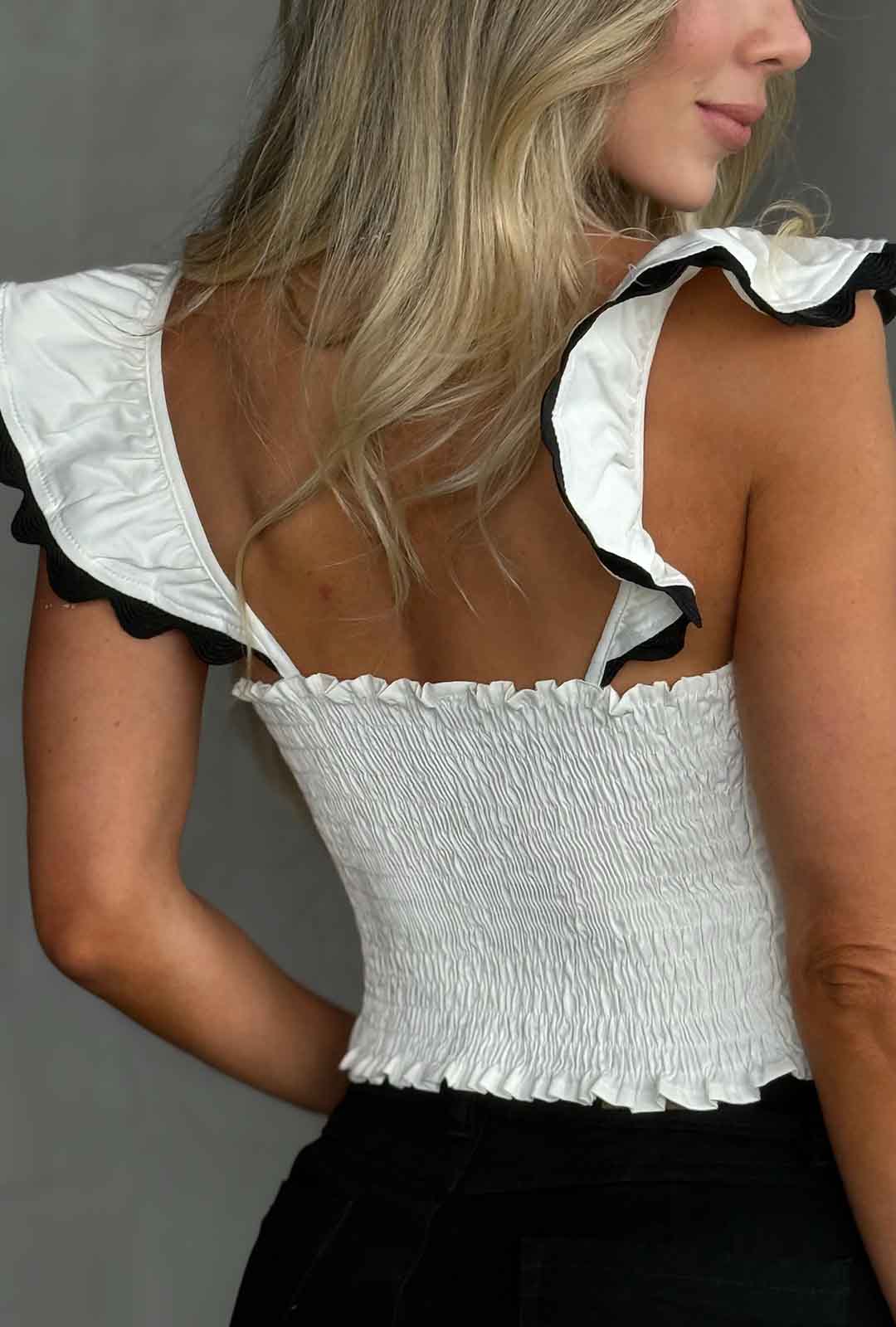 Crop top Xiomara - Beige